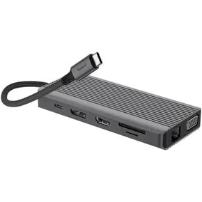 Multi Port MacBook Computer USB Docking Station HUB iMac Type-C 3.2 USB C 12 in 1 with Charging