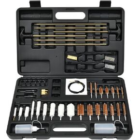 Gun Cleaning Kit for All Caliber Pistol Rifle Handgun Shotgun Hunting Cleaning Kit with Brass Rods and Tough Carrying Case, Gun Accessories Gifts for Men (wihtout Oil)