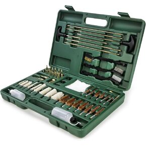 GUGULUZA Universal Gun Cleaning Kit for All Guns, Hunting Rifle Handgun Pistol Shot Gun Cleaning Supplies for All Caliber, Portable Heavy Duty Case with Metal Brushes