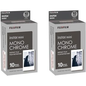 Fujifilm Instax Mini Film Monochrome 2-Pack (20 B&W Exposures)