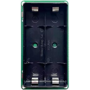 1-Pack 21700 Battery Holder with PCB - 2 Slots, 1 PCS Wired in Series (7.4V Output), Plastic Battery Storage Box with Insulating Posts and Ribbon