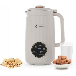 Nut Milk Maker,35oz Automatic Homemade Almond,Soy,Oat, Plant-Based Milk,Juice,with 12 Blades/Self-Cleaning/12H Timer/Boil Water,White