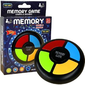 Light Up Memory Game Handheld Electronic Toys Color Memorizing Classic Board Games Quiz Game with Lights and Sounds (907) (907)