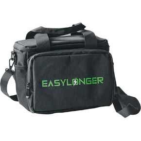 EASYLONGER Travel Carrying Case Compatible with ES960, MARBERO M82/M138, Apowking ‎R100, Anker SOLIX/A1727, etc. Battery Pack Storage Bag with Cable Organizer and Detachable Shoulder Strap, Black