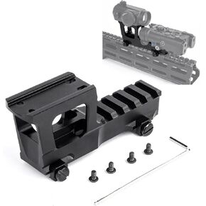 Red Dot Riser Mount for T1 T2 H1 H2 M5 Optic Sight Scope,Dual Optic Mount Suitable for 20mm Picatinny Rail and G33 G43 3X Magnifier NGAL