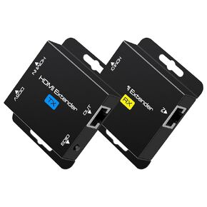 VPFET HDMI Extender Over Single Cat6 Ethernet up to 200Ft Repeater Balun Transmitter Receiver Power on Cat Support Full 1080p 3D HDCP EDID Copy from Displays