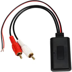 Car Wireless Bluetooth Cable Adapter, Auto Radio Bluetooth 5.0 RCA AUX Module Adapter, 12V Universal Wireless Music Receiver for Vehicle Stereo Speaker, Car Accessories