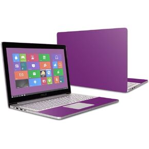 MightySkins Skin Compatible with Asus ZenBook Pro UX501VW 15.6" (2016) wrap Cover Sticker Skins Solid Purple