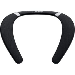 Monster Boomerang Neckband Bluetooth Speaker ، مكبر صوت عنق Bluetooth لاسلكي ، مكبر صوت يمكن ارتداؤه مع وقت تشغيل 12 ساعة ، صوت استريو ثلاثي الأبعاد حقيقي ، ملابس محمولة ، مقاومة للماء IPX7 ، للرياضة المنزلية في الهواء الطلق