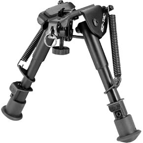 Tactical 6-9 Inches Bipod Adjustable Super Duty Aluminum Carbon Fiber Bipod Easy Installation for Hunting Shooting Outdoors