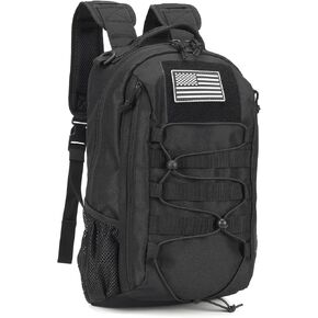 BAIXINGBAGS 20L Mini Small tactical backpack for men, MOLLE System Daypack black gym hunting backpack Comfortable for Hiking Camping