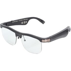 Bluetooth Smart Glasses, Polarized Bluetooth Sunglasses for Men Women, Open Ear Sport Sunglasses, Built in Mic, Voice Assistant, Bluetooth 5.0, UV400 Protection (Grey)