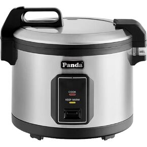 Panda Commercial Large Capacity Rice Cooker & Warmer - Extra Large 30 Cups Raw/60 Cups Cooked, 120V/1500W, ETL Listed