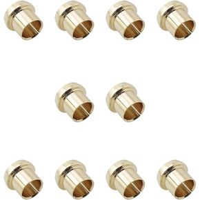 Zyamy 10pcs RCA Shield Shield Gold RCA غلاف الغبار غلاف واقية غطاء الوعاء CAP يمنع تداخل إشارة الأكسدة لمضخمات مكبرات الصوت معدات الصوت