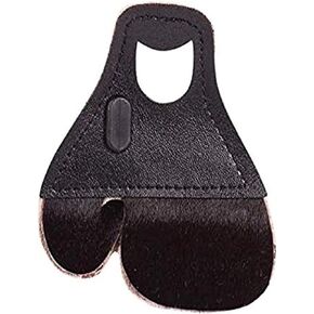 HME Archery Bow Hunting 1/8" Leather Finger Protector Finger Tab for Recurve Bows, Right Hand Only