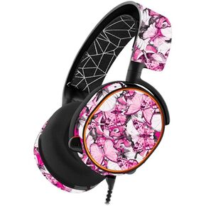 MightySkins Skin Compatible with SteelSeries Arctis 5 Gaming Headset - Butterflies | Protective, Durable, and Unique Vinyl wrap Cover | Easy to Apply, Remove, and Change Styles | Made in The USA