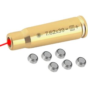 Red Dot 7.62×39 Laser Bore Sighter Boresight Sighting Caliber for Hunting (7.62×39 Laser Bore Sighter)
