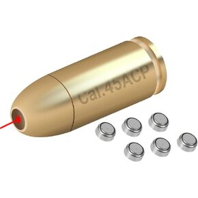 Cal .45 ACP Bullet Laser Bore Sight for Sighing and Zeroing Laser Bore Sight .45 Cartridge Laser Boresight 45 bore Sight Laser