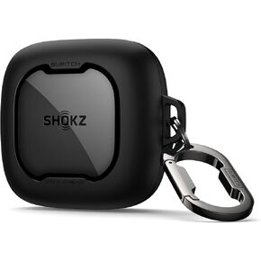 SURITCH for SHOKZ OpenFit Air Case Cover, Magnetic Locking Cases for SHOKZ OpenFit Air Open-Ear Headphones, Protective Bumper Cover with Carabiner for OpenFit Air Earbuds (2024), Yellow Sparkle