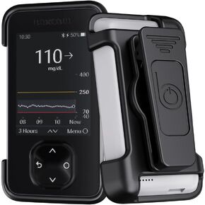 BELTRON Case with Rotating Belt Clip for Dexcom G7 Receiver (Strong & Durable Rotating Holster Case Designed to Protect Dexcom G7 Receiver/Display Device) - Black