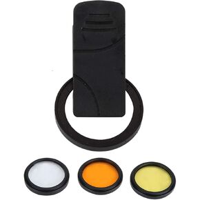 Fish Tank Photography Lens, Seawater Coral Cylinder Lens with Macro Filter Aquarium Set Yelow Orange Phone Camera Cell Underwater Diving Kit for Freshwater Universal Smartphone