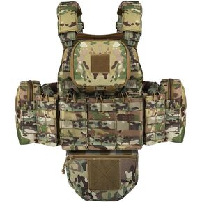 BOMTURN Great Tactical Outdoor Vest for Men Multifunctional Modular Molle Vest