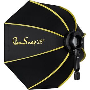 Glow PS-B28K ParaSnap Octagonal Softbox (28") for Round Head Speedlights and Flashpoint XPLOR 100 Pro