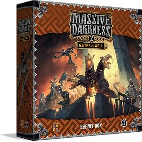 الظلام الضخم 2 بوابات من الجحيم عدو مربع التوسع | Tabletop Miniatures لعبة | لعبة الاستراتيجية التعاونية للبالغين والمراهقين | الأعمار 14+ | 1-6 لاعبين | متوسط ​​وقت اللعب 60 دقيقة | صنع من قبل cmon