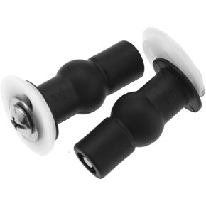 2pcs Toilet Top Cover Lid Seat Fixings WC Blind Hole Fitting Black Screws Nut