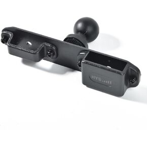 HYS Walkie Talkie/Handheld CB GMRS Radio Belt Clip Holder, Remote Shoulder Speaker Mic Belt Clip Holder, W/1'' TPU Ball Adapter Compatible with RAM Mounts B Size 1 Inch Ball Double Socket Arm