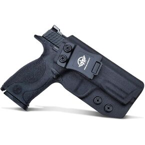 M&P 40 Holster IWB Kydex Holster Custom Fit: Smith & Wesson M&P .40 4"/4.25" Pistol - Inside Waistband Concealed Carry - Adj. Cant Retention - Cover Mag-Buttom - No Wear, No Jitter