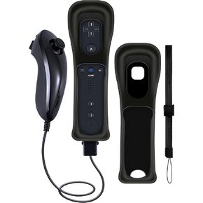 Wii Remote with Nunchuck, Wii Controller with Nunchuck, Compatible with Nintendo Wii/Wii U