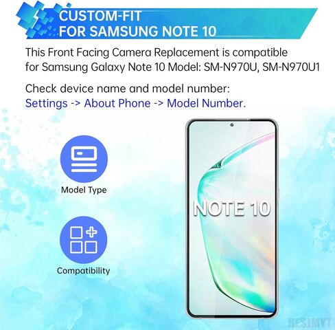 Selfie Camera Part Replacement for Samsung Galaxy Note 10 Front Facing Camera Replacement Front Camera Module Replacement Model: SM-N970U SM-N970U1 in Saudi Arabia