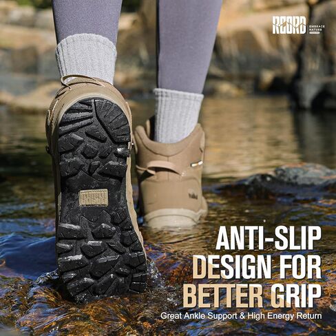 R CORD Hiking Boots Women Waterproof Non-Slip Womens Hiking Shoes Comfortable Outdoor Womens Hiking Boots Walking Boots Hiking Shoes Women in Saudi Arabia
