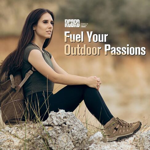 R CORD Hiking Boots Women Waterproof Non-Slip Womens Hiking Shoes Comfortable Outdoor Womens Hiking Boots Walking Boots Hiking Shoes Women in Saudi Arabia