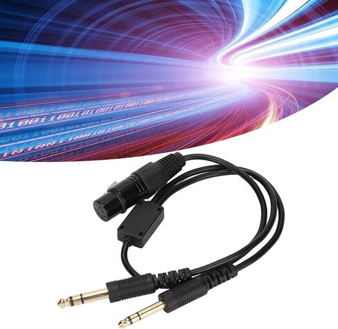 Ashata Aviation Headphone Adapter Cable for ، XLR to GA dual plug 5 pin cable cable ، محول سماعات الرأس ، لسماعات الرأس إلى سماعة الرأس العامة للطيران in Saudi Arabia
