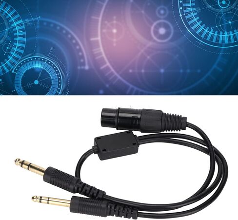 Ashata Aviation Headphone Adapter Cable for ، XLR to GA dual plug 5 pin cable cable ، محول سماعات الرأس ، لسماعات الرأس إلى سماعة الرأس العامة للطيران in Saudi Arabia