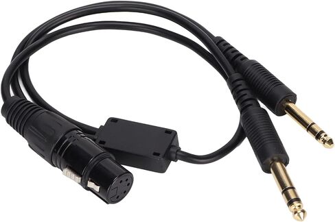 Ashata Aviation Headphone Adapter Cable for ، XLR to GA dual plug 5 pin cable cable ، محول سماعات الرأس ، لسماعات الرأس إلى سماعة الرأس العامة للطيران in Saudi Arabia