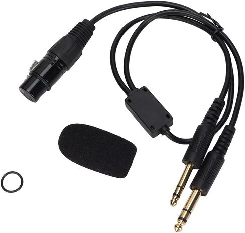 Ashata Aviation Headphone Adapter Cable for ، XLR to GA dual plug 5 pin cable cable ، محول سماعات الرأس ، لسماعات الرأس إلى سماعة الرأس العامة للطيران in Saudi Arabia