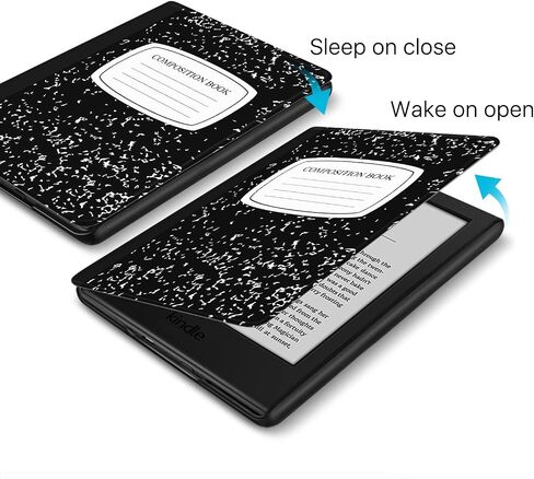 حالة TNP لـ Kindle 10th Generation - Slim & Light Smart Cover مع عرض Auto Sleep & Wake لعرض Amazon Kindle E -Reader 6 "، الإصدار العاشر 2019 (كتاب التكوين الأسود) in Saudi Arabia