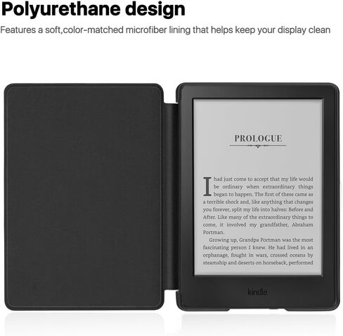 حالة TNP لـ Kindle 10th Generation - Slim & Light Smart Cover مع عرض Auto Sleep & Wake لعرض Amazon Kindle E -Reader 6 "، الإصدار العاشر 2019 (كتاب التكوين الأسود) in Saudi Arabia