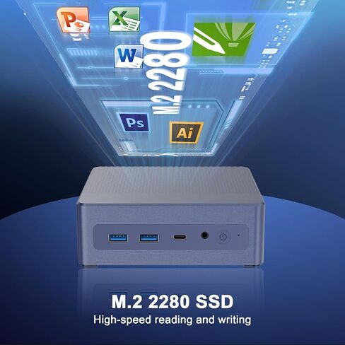MINI PC N9 Windows 11 ، 12th Gen N95 Processor (حتى 3.4 جيجا هرتز) ، Mini Desktop Computers16GB DDR4 512GB SSD Supply 4K Display ، WiFi Dual Band For Business ، Office ، Home in Saudi Arabia