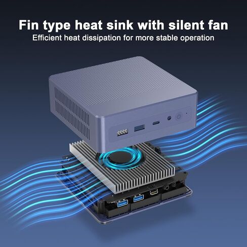 MINI PC N9 Windows 11 ، 12th Gen N95 Processor (حتى 3.4 جيجا هرتز) ، Mini Desktop Computers16GB DDR4 512GB SSD Supply 4K Display ، WiFi Dual Band For Business ، Office ، Home in Saudi Arabia