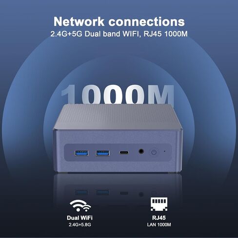 MINI PC N9 Windows 11 ، 12th Gen N95 Processor (حتى 3.4 جيجا هرتز) ، Mini Desktop Computers16GB DDR4 512GB SSD Supply 4K Display ، WiFi Dual Band For Business ، Office ، Home in Saudi Arabia