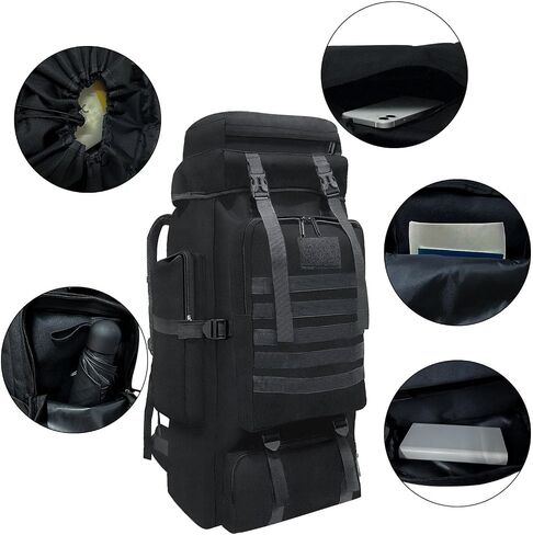 Wesoke 80L 100 Liters Camping Hiking Backpack for Men Women, Waterproof Extra Large Outdoor Travel Military Tactical Rucksack in Saudi Arabia