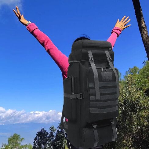Wesoke 80L 100 Liters Camping Hiking Backpack for Men Women, Waterproof Extra Large Outdoor Travel Military Tactical Rucksack in Saudi Arabia