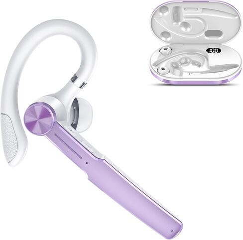 سماعة رأس Bluetooth ، سماعة أذن Bluetooth لاسلكية مع ميكروفون مدمج ، 500 مللي أمبير في الساعة شحن Case 110h وقت اللعب ، V5.3 سماعة اللاسلكية لجهاز الكمبيوتر المحمول ، سماعات الرأس الخالية من اليدين لعمل الشاحنات in Kuwait