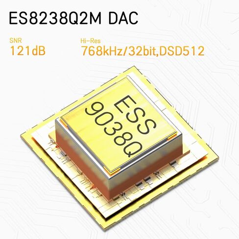 Shanling UA2 بالإضافة إلى مكبر صوت سماعة رأس محمول ، Tiny USB AMP/DAC مع مقبس 3.5 مم/4.4 مم ، ES9038Q2M DAC ، دعم HI-RES متوازن 32bit/768 كيلو هرتز ، DSD256 ، للهاتف/اللاعب/Nintendo Switch/Laptop/PC (Silver) in Kuwait