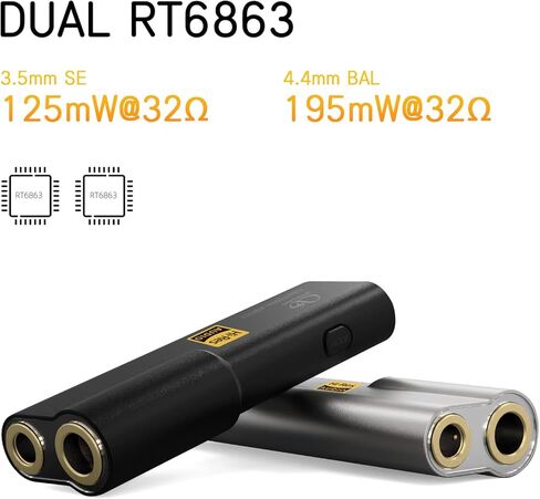 Shanling UA2 بالإضافة إلى مكبر صوت سماعة رأس محمول ، Tiny USB AMP/DAC مع مقبس 3.5 مم/4.4 مم ، ES9038Q2M DAC ، دعم HI-RES متوازن 32bit/768 كيلو هرتز ، DSD256 ، للهاتف/اللاعب/Nintendo Switch/Laptop/PC (Silver) in Kuwait
