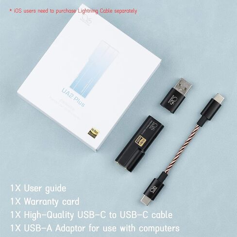 Shanling UA2 بالإضافة إلى مكبر صوت سماعة رأس محمول ، Tiny USB AMP/DAC مع مقبس 3.5 مم/4.4 مم ، ES9038Q2M DAC ، دعم HI-RES متوازن 32bit/768 كيلو هرتز ، DSD256 ، للهاتف/اللاعب/Nintendo Switch/Laptop/PC (Silver) in Kuwait